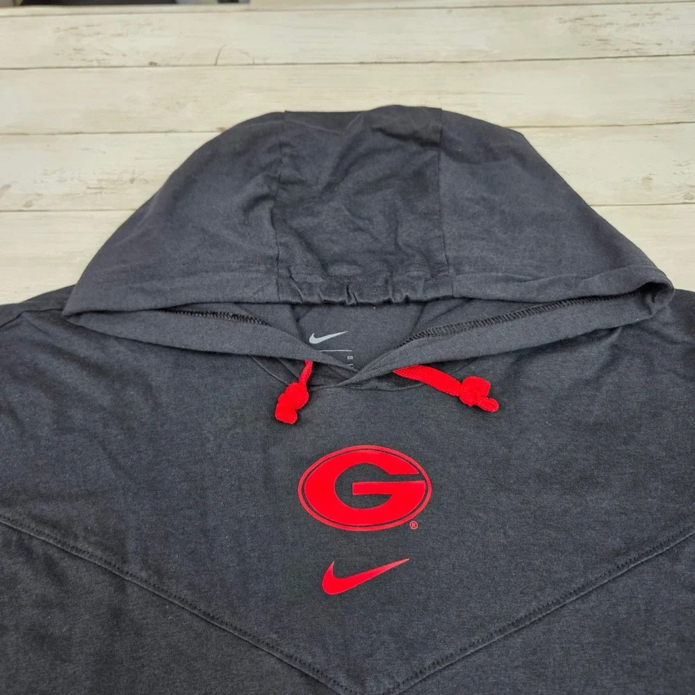 Nike Georgia Bulldogs On-Field Hooded Shirt Men XL Charcoal DC5840-010 Hoodie